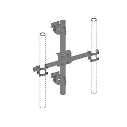 18" Dual Antenna Stand Off Mount
equiv to R5-216