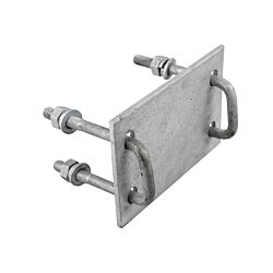 Ladder Mount Head Bracket Backing Plate Extended Galvanized ASSEMBLED WITH HARDWARE