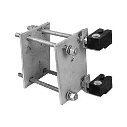 Intermediate Safety Climb Square Tube Bracket With 2 Cable Guides