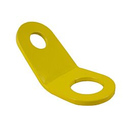 Step Bolt Tie Off Bracket 45 Degree for 3/4 Bolt Safety Yellow 304 Stainless Steel 40/Ctn