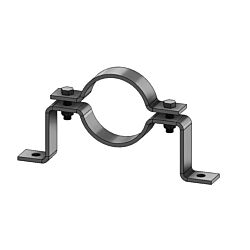 Offset Pipe Clamps - Plain Steel